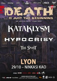 Kataklysm + Hyporcrisy + The Spirit au Ninkasi Kao. Le lundi 29 octobre 2018 à Lyon. Rhone.  19H30